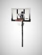 Basketbalová konstrukce streetball - deska 132 cm - odpružený koš - síťka
