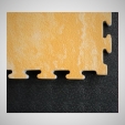 Tatami podložka puzzle 100 x 100 x 3 cm (100 kg/m3) dřevo-černé