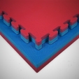 Tatami podložka puzzle 100 x 100 x 4 cm oboustranně červeno-modré