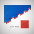 Tatami podložka puzzle 100 x 100 x 4 cm červeno-modré  - VZOR TATAMI