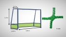 Síť pozemní hokej STANDARD - vlákno 4 mm