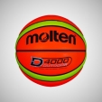Míč basketbal Molten B6D4000 neonová oranžová