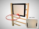Deska basketbal malá vnitřní 60 x 50 cm