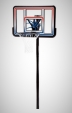 Basketbalová konstrukce streetball - deska 112 cm - pevný koš - síťka