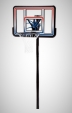 Basketbalová konstrukce streetball - deska 113 cm - pevný koš - síťka
