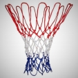 Síťka na koš basketbal - streetball červeno - modro - bílá 4 mm