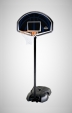 Basketbalová konstrukce streetball Memphis - deska 110 cm - pevný koš - síťka