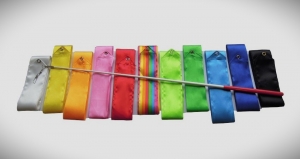 Gymnastická stuha 6 m s tyčkou