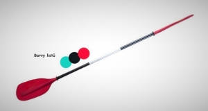 Pádlo plastové oboustranné