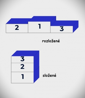 Stupně vítězů PUR - stohovatelné 