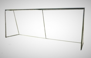 Bezpečná branka fotbal 7,32 x 2,44 m přenosná ALU