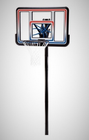 Basketbalová konstrukce streetball - deska 113 cm - pevný koš - síťka