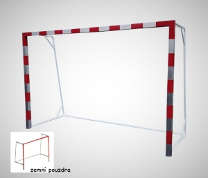 Bezpečná branka házená 3 x 2 m kov do pouzder ZN