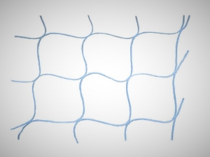 Ochranná síť oka 10 x 10 cm - vlákno 3 mm polyamid