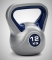 Činka kettlebell 12 kg plastový plášť